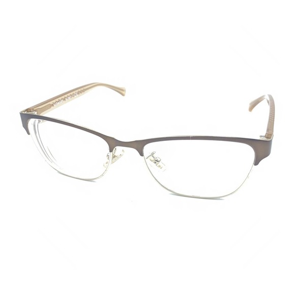 Coach HC 5067 9234 Satin Brown Gold Crystal Eyeglasses Frames 53-17 135 Women - Picture 8 of 12